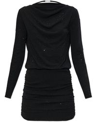 Versace Jeans Couture - Dress With Shimmering Sequins - Lyst