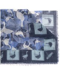 Moschino - Cashmere Scarf With Print - Lyst