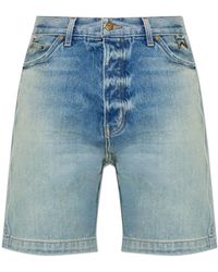 Rhude - Denim Shorts With A 'Vintage' Effect - Lyst