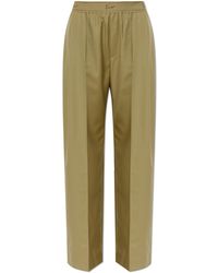 KENZO - Wool Wide-Leg Trousers - Lyst
