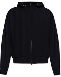 Emporio Armani - Wool Jacket With Herringbone Pattern - Lyst