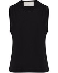 Ami Paris - Top With Embroidered Logo - Lyst