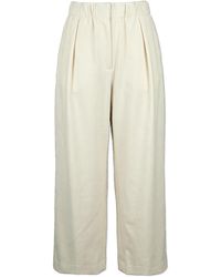 Jil Sander - Wool Wide-Leg Trousers - Lyst