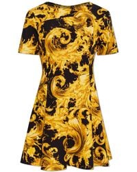 Versace Jeans Couture - Dress With 'Barocco' Pattern - Lyst