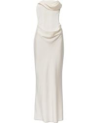 ROTATE BIRGER CHRISTENSEN - Satin Off-Shoulder Dress - Lyst