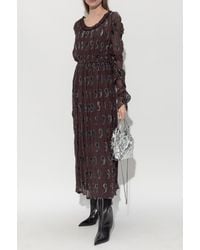 Tory Burch - Dress With Velvet Pattern - Lyst
