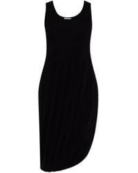 Loewe - Asymmetrical Dress With Draping - Lyst