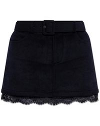 Self-Portrait - Belted Skort - Lyst