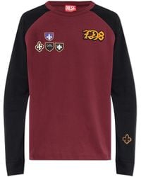DIESEL - Long Sleeve T-Shirt 'T-Norm-Ls-Rag-Cp' - Lyst