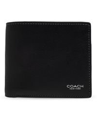 COACH - Leather Wallet With Logo - Lyst