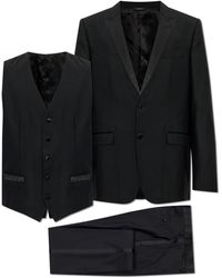 Dolce & Gabbana - Wool Suit With Vest - Lyst