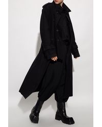 Yohji Yamamoto Coat With Pockets - Black