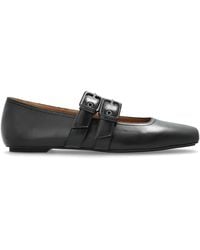 Emporio Armani - Leather Ballet Flats - Lyst