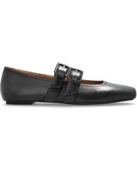 Emporio Armani - Leather Ballet Flats - Lyst