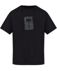 Palm Angels - Cotton T-Shirt With Print - Lyst