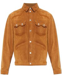 DSquared² - Leather Jacket With Pockets - Lyst