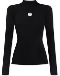 KENZO - Top With A Stand-Up Collar - Lyst