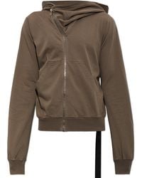 Rick Owens - Sweatshirt With Asymmetric Zipper - Lyst