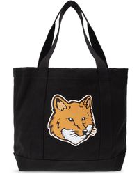 Maison Kitsuné - Shopper Bag With Logo, - Lyst