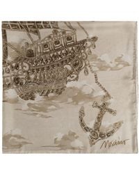 Moschino - Silk Scarf With Print - Lyst