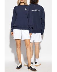 Sporty & Rich - Sweatshirt From The "Yankees Serif Crewneck" Collection - Lyst