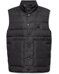 Dolce & Gabbana - Quilted Vest With Logo - Lyst