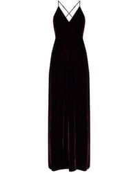forte_forte - Velvet Dress With Straps - Lyst