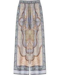Zimmermann - Silk Trousers "Wanderlust Relaxed" - Lyst