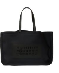 Maison Margiela Branded Shopper Bag - Blue