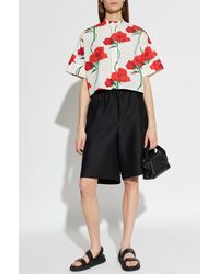 KENZO - Shirt With A Floral Motif - Lyst