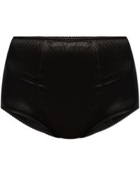 Dolce & Gabbana - High-Waisted Silk Briefs - Lyst