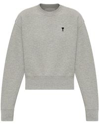 Ami Paris - Sweatshirt With Embroidered Logo - Lyst