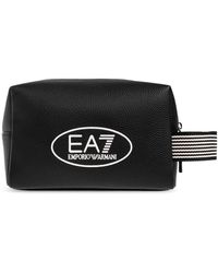EA7 - Cosmetic Bag With Printed Logo - Lyst