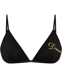 DSquared² - Bralette With Embroidered Logo - Lyst