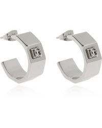 Dolce & Gabbana - Earrings With Logo - Lyst