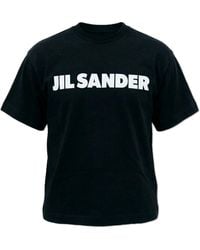 Jil Sander - T-Shirt With Printed Logo - Lyst