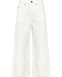 Tory Burch - Jeans With Rolled-Up Legs - Lyst