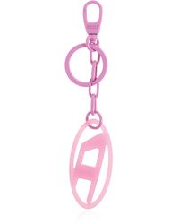 DIESEL - 'Charms Oval D' Keyring - Lyst
