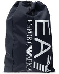 EA7 - Logo Backpack - Lyst
