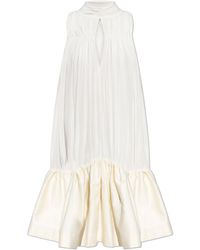 ROTATE BIRGER CHRISTENSEN - Short Dress With Draping - Lyst