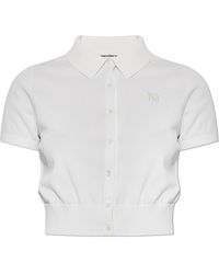T By Alexander Wang - Short-Sleeved Cardigan - Lyst