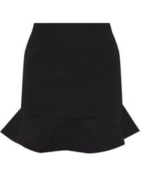ROTATE BIRGER CHRISTENSEN - Skirt With A Ruffle, - Lyst