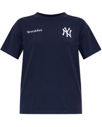 Sporty & Rich - T-Shirt From The '47 & The New York Yankees' Collection - Lyst