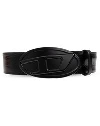 DIESEL - Leather Belt "B-1Dr 2.0" - Lyst
