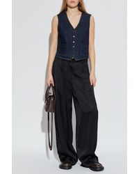 FRAME - Denim Vest - Lyst