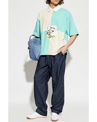 KENZO - Polo With A Colorful Patch - Lyst
