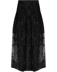 Ganni - Floral-Patterned Skirt - Lyst