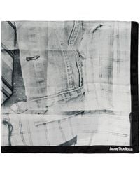 Acne Studios - Silk Scarf With Pattern - Lyst