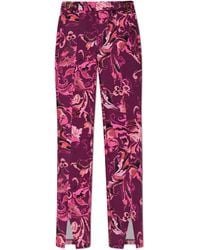 Versace Jeans Couture - Flared Trousers With A Slit - Lyst