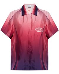 CASABLANCA - Silk Shirt With Pocket - Lyst